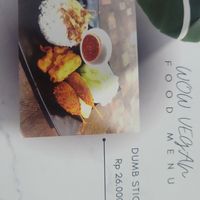 Menu typo made me laugh. at WOW Vegan Cafe in Denpasar
