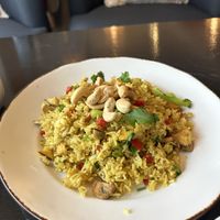 Curry fried ricee  at Vegan Heaven in Fitzroy