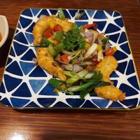 Crispy salt and pepper prawns at Vegan Heaven in Fitzroy