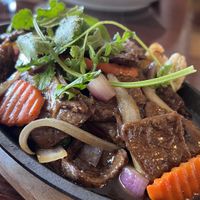 Mongolian beef - delicious!  at Vegan Heaven in Fitzroy