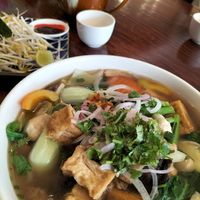 Mushroom tofu pho at Vegan Heaven in Fitzroy