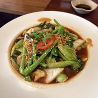 Sweet and Sour Mushroom (and Tofu soon)   at Vegan Heaven in Fitzroy