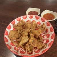 Fried oyster mushrooms were delicious   at Vegan Heaven in Fitzroy