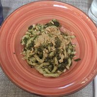 Greens pasta at Fresca Pasta Club in Milan
