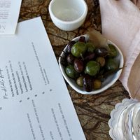 Some olives to snack onn  at Maria in Hobart