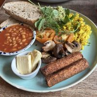 Vegan cooked breakfast  at OQO - Your Coffee Nook in Edinburgh