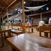 The restaurant at Rupas Beach Hotel & Restaurant in Arugam Bay