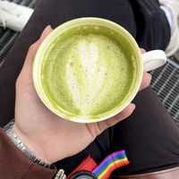 matcha latte  at quartier.west in Klagenfurt
