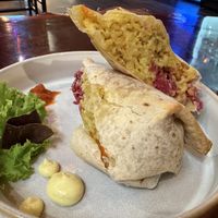 Kitcharito with vegan cheese   at Soft Medicine Sanctuary in Sebastopol