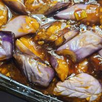 Eggplant in garlic sauce at Petals of a Peony in Cordova