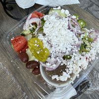 Greek Salad with Vegan Feta  at The Greek Spot in Cape Coral