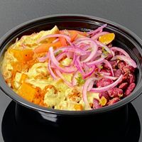 vegan picadillo rice bowl at Bad Chancla in Seattle