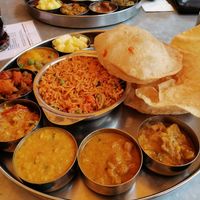 Vegan Thali at Saravana Bhavan in Frankfurt