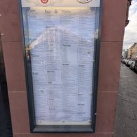 Menu at Saravana Bhavan in Frankfurt