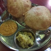 Poori. So delicious! at Saravana Bhavan in Frankfurt