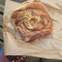 Tahini bun at Shako Mako Cafe in Norwich