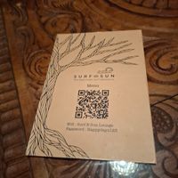 Menu code at Surf N Sun - Arugambay in Arugam Bay