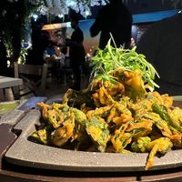 Kale pakora   at Dhamaal in Montclair