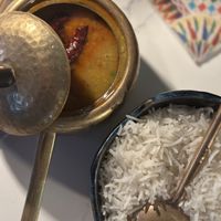 Dal tadka (made vegan) with rice   at Dhamaal in Montclair