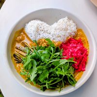 Coconut Curry + Sauteed Veggies at ALO Cafe Hawaii -SALT in Honolulu