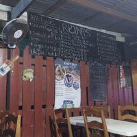 Menu at Reina's in Caye Caulker