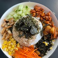 Seaweed bibimbap (request no egg) RM8.80 at Four Seasons Vegetarian in Kuching