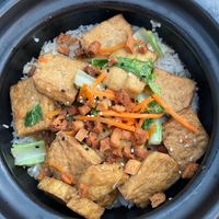 Shacha Tofu Claypot Rice RM8.80 at Four Seasons Vegetarian in Kuching