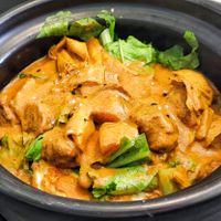 claypot curry rice, good at Four Seasons Vegetarian in Kuching