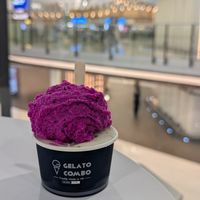 Dragonfruit, guava, and limón at HKG - Gelato Combo - T1 in New Territories