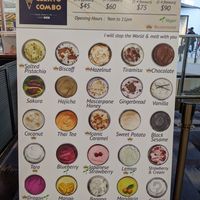It's easy to see which flavors are vegan at HKG - Gelato Combo - T1 in New Territories