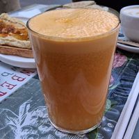 Fresh juice at Fem un Brunch in Barcelona