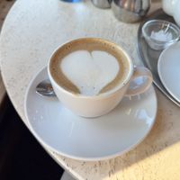 Cappuccino with oat milkk  at Kaffeehaus Riquet in Leipzig