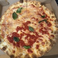 Half Lo Piccolo style (sauce on top) and half regular style   at Lo Piccolo's in West Chester