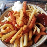 Large mixed fries, vegan mayo! at BURGER JAM in Berlin