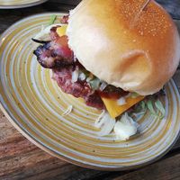 Vegan BBQ Bacon Burger at BURGER JAM in Berlin