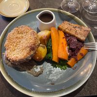 Parsnips & thyme cake Sunday roast at The Barn At Berryfields  in Meriden