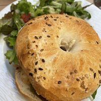 Vegan bagel  at Choopy's in Antibes