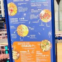 Menu at Pokawa in Geneva