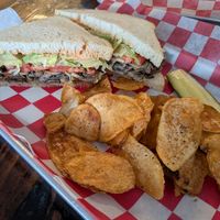 The mushrooms were the best part. On sliced french at Old World Deli in Corvallis