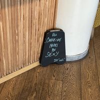 Inside  at Jat' Cafe in Brussels