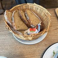 Toast and jam  at Jat' Cafe in Brussels