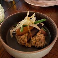 Pearl Barley, Artichoke, Heritage Carrots, Fine Beans, Fennel Salad at The Hidden Chapel Restaurant in Conwy