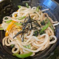 Veg Yaki Udon - Stir fried udon with season veg at Yuzu in Manchester