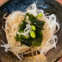 Daikon Salad - Freshly grated japanese salad served with seaweed and yuzu dressing at Yuzu in Manchester