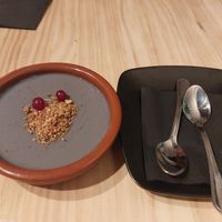 Natillas de lavanda at MEZZE in Granada