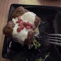 Koftë , KFC & Shiitakes cream with croutons   at MEZZE in Granada