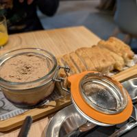 Walnut pate with focaccia at MEZZE in Granada