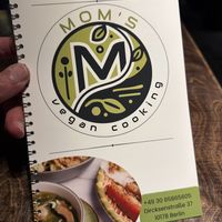 Lengthy and varied menu   at Mom's - Vegan Cooking in Berlin