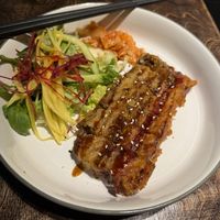 Heo Quay Kim Chi grilled pork belly  at Mom's - Vegan Cooking in Berlin