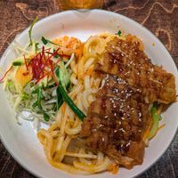 W5. Fried Udon noodles: 4/5 Tasty at Mom's - Vegan Cooking in Berlin